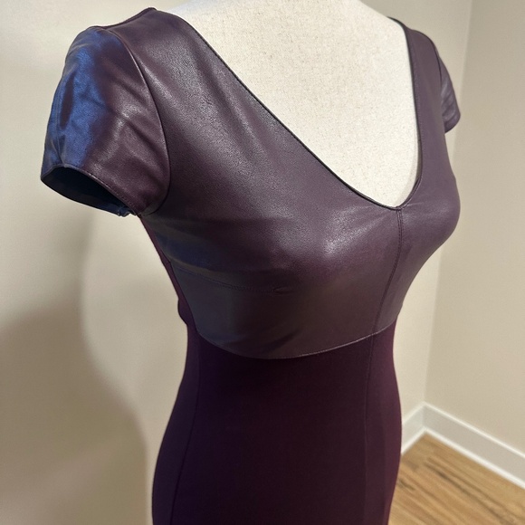 Bailey 44 Dante Faux Leather Detail Dress - Picture 9 of 14